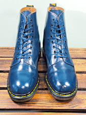 Dr Martens Vintage 90s Made in England 1460 navy blue 8 eyelets size 7(188)