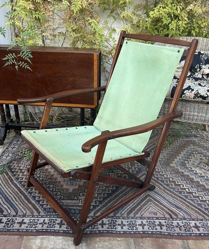 Antique folding mahogany and - folding,