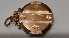 Antique 9ct Rose Gold Back And Front Locket. VGC.