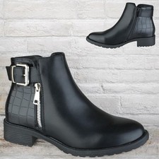 WOMENS LADIES LOW BLOCK HEEL