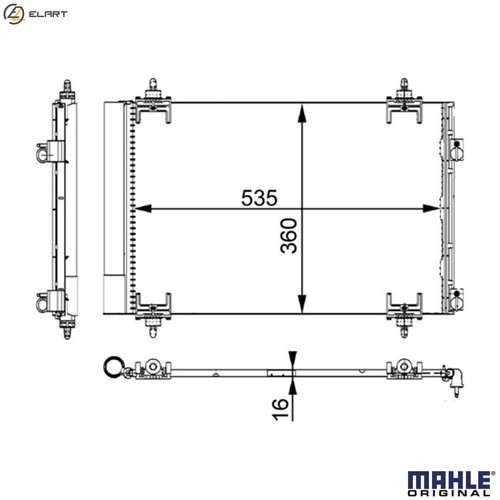 Condenser air conditioning - condenser,