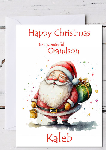 Santa personalised christmas - santa,