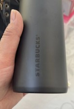 Starbucks insulated travel flask mug cup. Black Non leak lid 355 ml Nib