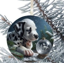 Dalmatian Dog Hanging Bauble