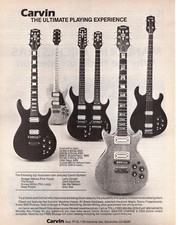 1980 CARVIN GUITARS PRINT AD