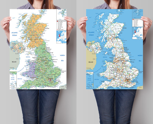 Map great britain england - uk,
