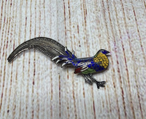 Sterling silver pheasant - sterling,