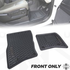 2pc Rubber front floor mat set