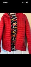 Women’s red Joules puffer