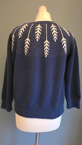 Blue nordic style jumper - nordic,