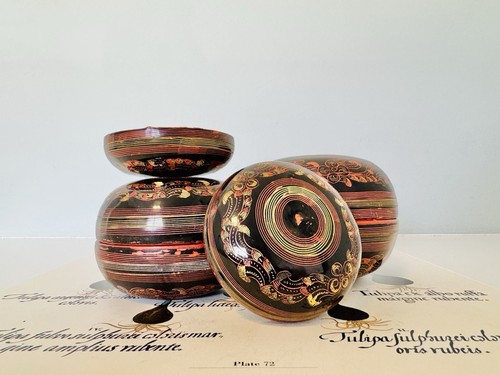 Trinket pots paper - paper, mache
