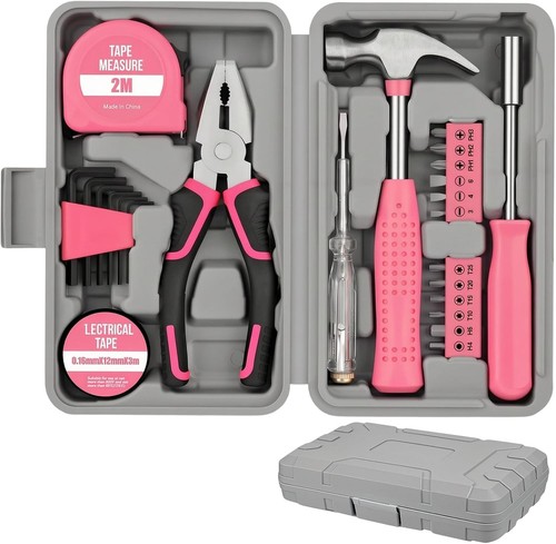 Ergonomic pcs pink tool kit - pink,