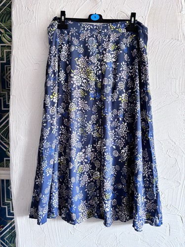 Navy floral button front - floral,