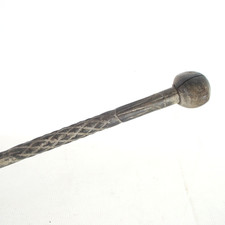 Antique ZULU KNOBKERRIE Hand Carved African Traditional Wooden Club - GUI