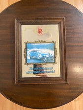 Amazing Vintage Collectable Rolls Royce Phantom Advertising Mirror Sign Picture