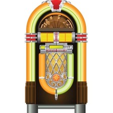 Orange Jukebox PVC Party Sign