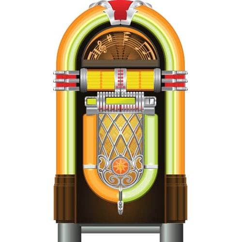 Orange jukebox pvc - jukebox,