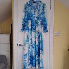 Blue White Floral Floaty