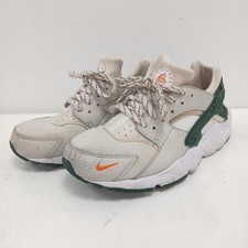 Nike Air Huarache Youth Trainers UK 5.5 Beige Green DX3065-100 RMF30-GB