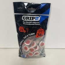 GRIPIT Grip it Red 18mm 74kg Capacity Plasterboard Fixings and Screws 25 Pack