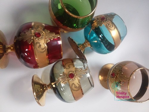 Vintage gold gilt glass - vintage,