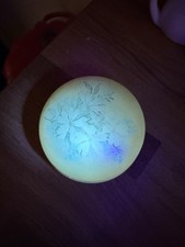 Vintage St Michael Alabaster Uranium Glaze Trinket Pot To Match Shell Soap Dish