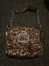 Vintage Guess Leopard Print Shoulder Bag