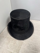 Antique Top Hat Black Silk