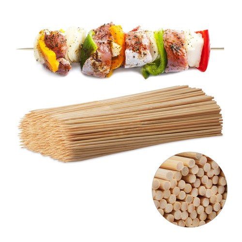 Bamboo skewers natural wood - skewers,