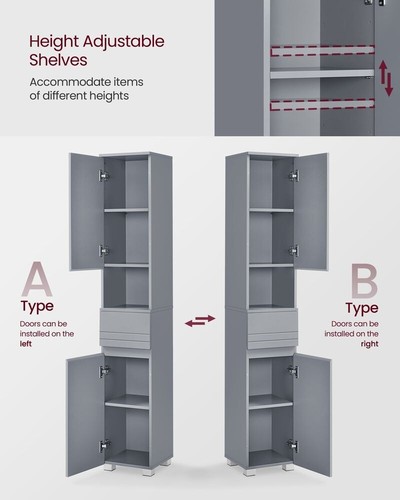 Modern tall bathroom cabinet - modern,