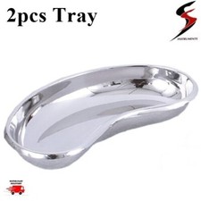 2pcs Kidney Dishes Tray Shaped
