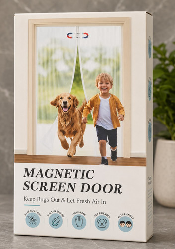 Magnetic fly screen - magnetic, mesh