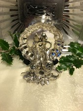 Vintage Pewter Love Birds Salt