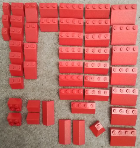 Lego red roof tiles - lego,