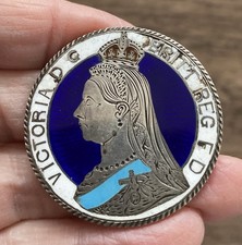 VICTORIA (1837-1901). ENAMELLED SILVER CROWN. DATED 1889. JUBILEE HEAD.