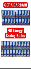 Job Lot x40 Megaman Compact 2000 Energy Saving Bulbs 11W + 15W B22 E.ON Endorsed