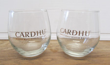 Cardhu whisky tumblers glasses pair
