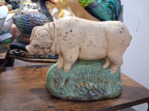 Cast iron rustic pig - rustic,