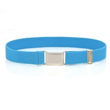 Boys Kids Belts Girls Elastic Adjustable Buckle Children Silver Alloy Toddler Uk