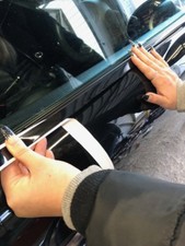 For MINI GLOSS BLACK BELT LINE KIT R56 DE CHROME WINDOW TRIM VINYL R55 R58 