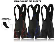 Mens Cycling Bib Shorts Padded Bicycle Bike Breathable Summer Racing Fit Pant