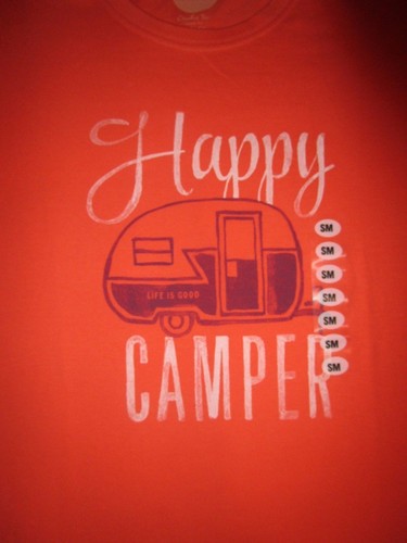 Life good new happy camper - new,