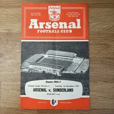 Arsenal v Sunderland division one 1956-57