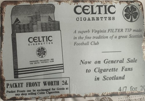 Celtic 1960s retro cigarettes - celtic,