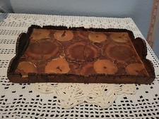 Small Wood Rounds Tray Hand