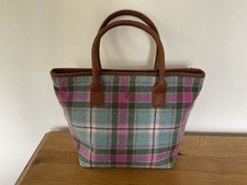 Women’s Joules Handbag Tartan Pink New Without Tags