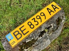 UA Ukraine BE Mykolaiv Bus Taxi Flag Number License Plate Genuine Used Condition