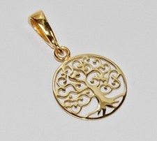 9CT GOLD TREE OF LIFE PENDANT - NEW - SOLID 9K GOLD