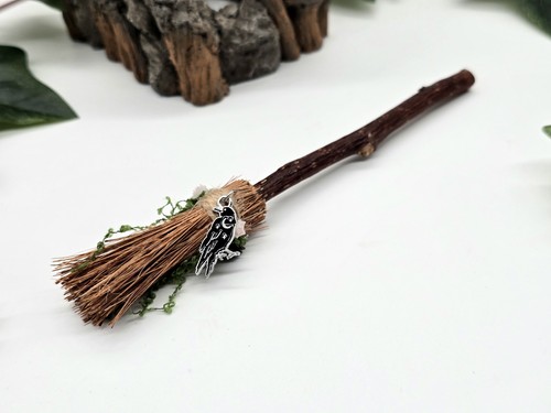 Mini witch besom broomstick - broomstick,