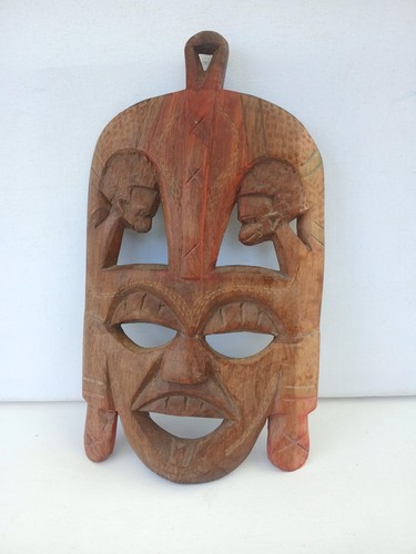 African wooden mask hand - mask,